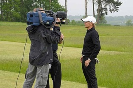 Heikki Kovalainen grał w golfa w Pasłęku!