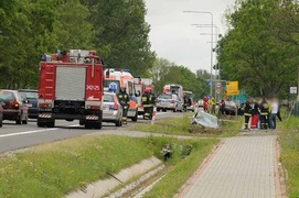Wypadek w Kazimierzowie. Są ranni.