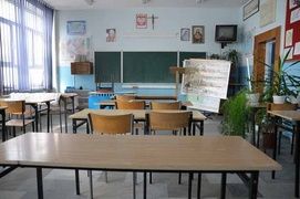 Jedna z klas Zespołu Szkół Inżynierii Środowiska i Usług im. Mikołaja Kopernika przy ul. Obrońców Pokoju