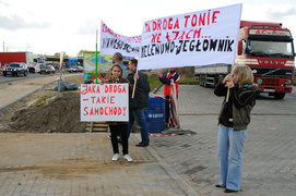 Pikieta na Warszawskiej Pikieta na Warszawskiej