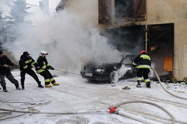Pożar w Karczowiskach Górnych