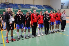 Srebrne medale strażaków (futsal)