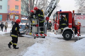 Pożar kamienicy na Bałuckiego