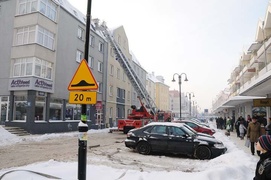 Pożar kamienicy na Bałuckiego