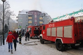 Pożar kamienicy na Bałuckiego