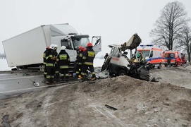 Śmiertelny wypadek w Szopach. Droga nr 22 zablokowana