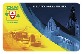 Projekt nr 5
Projekt nawiązuje do kolorystyki logotypu ZKM oraz do znanego miejsca jakim jest Katedra Św. Mikołaja. Pokazuje również nowoczesny tabor jakim dysponuje komunikacja miejska w Elblągu.