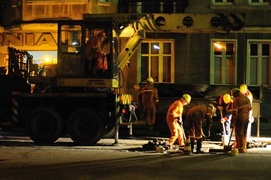 Nocny remont torowiska