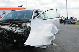 Wypadek na skrzyżowaniu Żuławskiej z obwodnicą