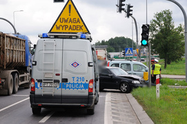 Groźna kolizja na skrzyżowaniu