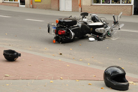 Potrącenie motocyklisty na Robotniczej