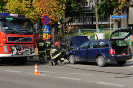 Groźna kolizja na Bema