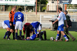 Olimpia po walce przegrała z Flotą