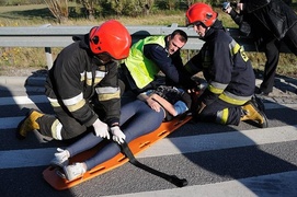 Wypadek autokaru na obwodnicy - ćwiczenia
