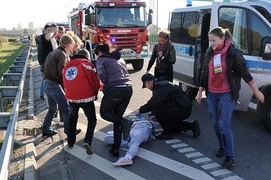 Wypadek autokaru na obwodnicy - ćwiczenia