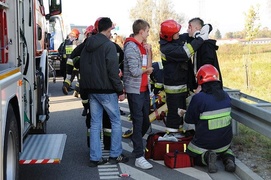 Wypadek autokaru na obwodnicy - ćwiczenia