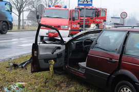 Wypadek w Kazimierzowie:  7-latek w szpitalu