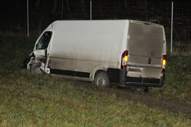 Zderzenie i dachowanie na S22