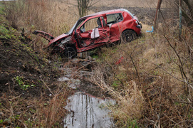 Rubno: zderzenie clio z seatem