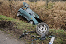 Rubno: zderzenie clio z seatem
