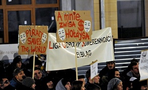 W Elblągu protestowali przeciwko ACTA