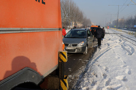 Scenic wjechał pod tramwaj