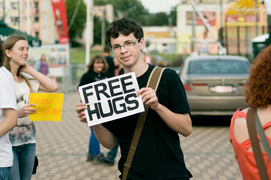 Darmowe przytulanie na elbląskich ulicach