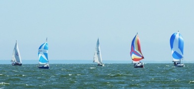 W spiekocie i burzy przez Zalew Wiślany