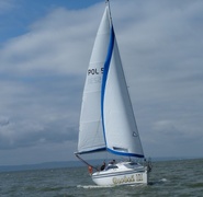 W spiekocie i burzy przez Zalew Wiślany