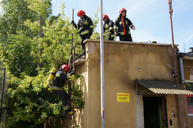 Hetmańska: pożar pustostanu