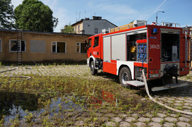 Hetmańska: pożar pustostanu