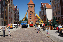 Przed Bramą Targową stanął zabytkowy tramwaj