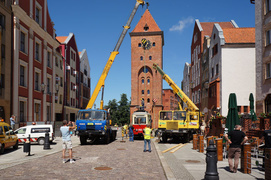 Przed Bramą Targową stanął zabytkowy tramwaj