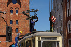 Przed Bramą Targową stanął zabytkowy tramwaj