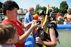 Plaża i basen ...na Bulwarze