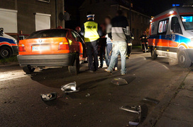 Wypadek na Orzeszkowej: dwie osoby ranne