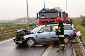 Węzeł Wschód: wypadek - dwie osoby ranne