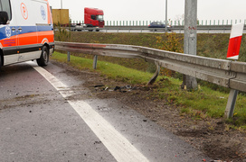 Węzeł Wschód: wypadek - dwie osoby ranne