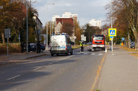 Wypadek na Mickiewicza: jedna osoba ranna