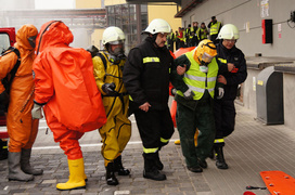 Alarm w browarze. To tylko ćwiczenia