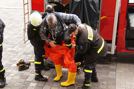 Alarm w browarze. To tylko ćwiczenia