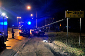 Wypadek na Odrodzenia: trzy osoby ranne