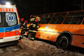 Wypadek szkolnego autobusu