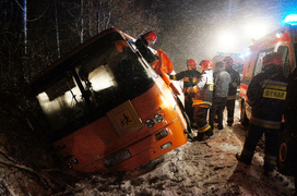 Wypadek szkolnego autobusu