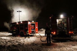 Pożar w Raczkach Elbląskich