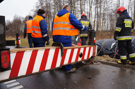 Ciężarówką wpadł do rowu