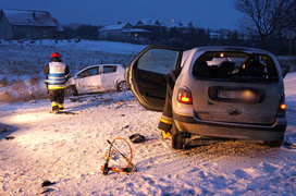 Wypadek koło Komorowa Żuławskiego