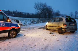 Wypadek koło Komorowa Żuławskiego