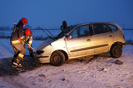 Wypadek koło Komorowa Żuławskiego