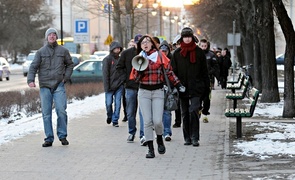 Wyszli na ulice, ale było ich mniej